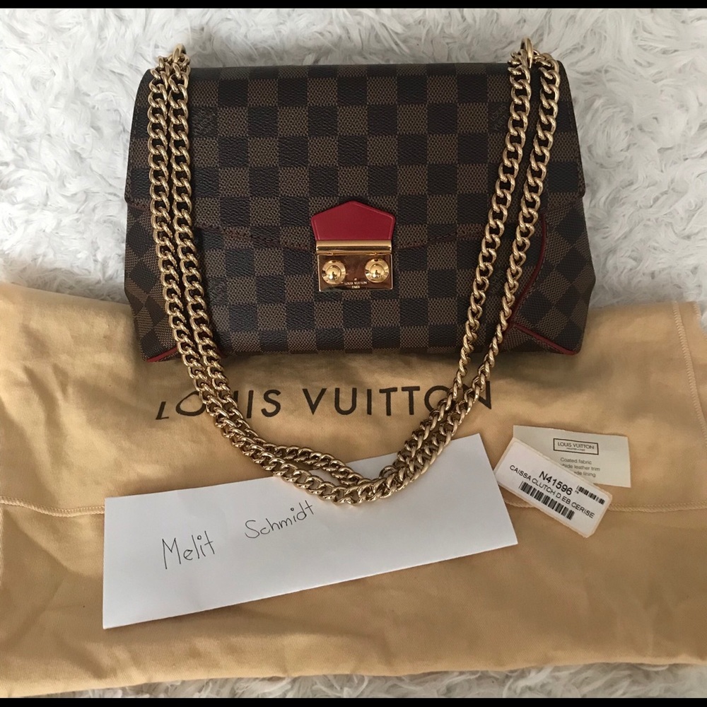 Authentic Louis Vuitton caissa clutch chain